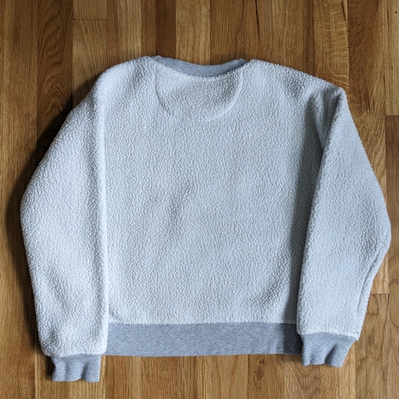 Girls Gray Vineyard Vines Sherpa Sweatshirt - Picture 4 of 5